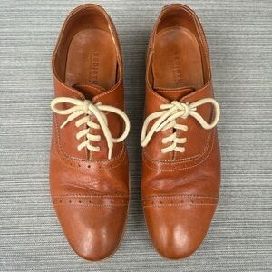 BED STU Uptown Lace Up Leather Loafers Size 13